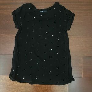 GapKids size 8 Black Embellished Tshirt